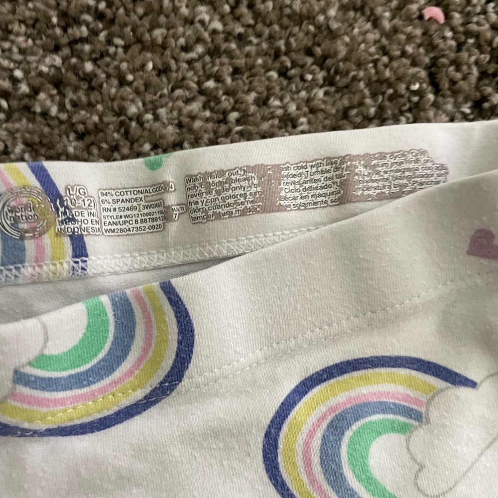 wonder nation, size 10/12, white and rainbow - Picture 3 of 3